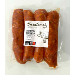 Fresh chorizo Eusko Label pack of 4